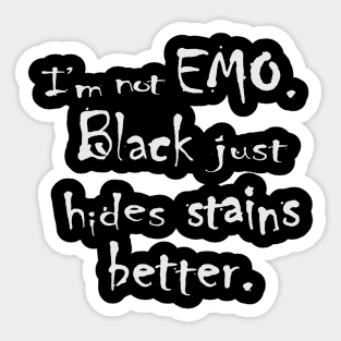 I'm Not Emo.... Sticker